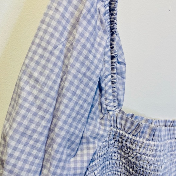 NWT J. Crew on or off the shoulder top - Blue Gingham - Picture 5 of 5